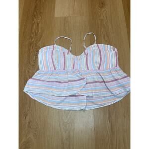 American Eagle Linen Blend Top sz XL